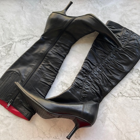 Joanne Mercer Shoes - JOANNE MERCER | Knee high heeled pointed toe boots